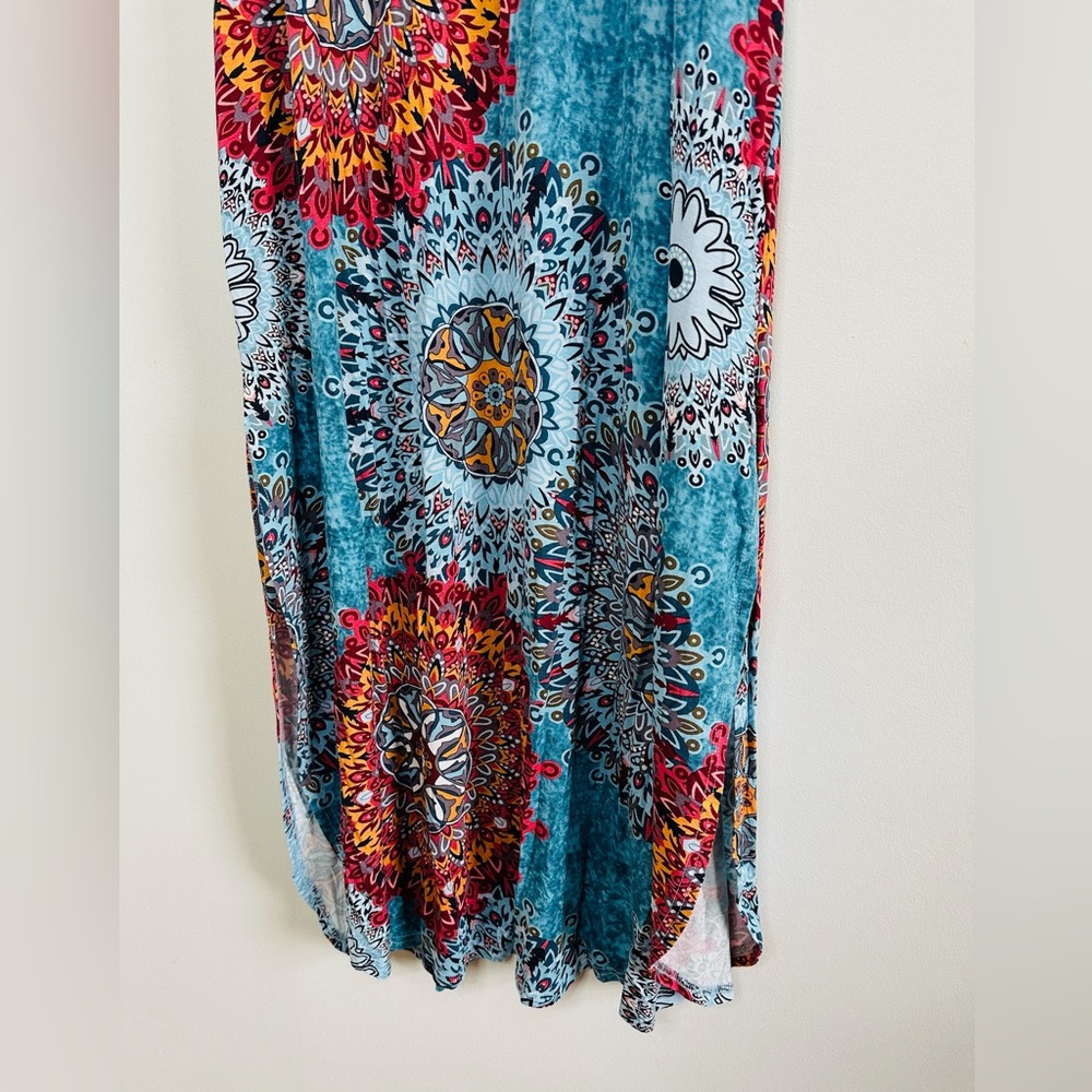 Amazon Essentials Blue Mandala Dress - image 3